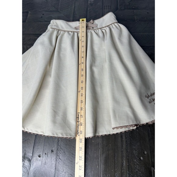 MIZZO PIANO JUNIOR GIRL CLASSY BEIGE SKIRT WITH INNER SHORTS & two side pocket - Picture 11 of 12